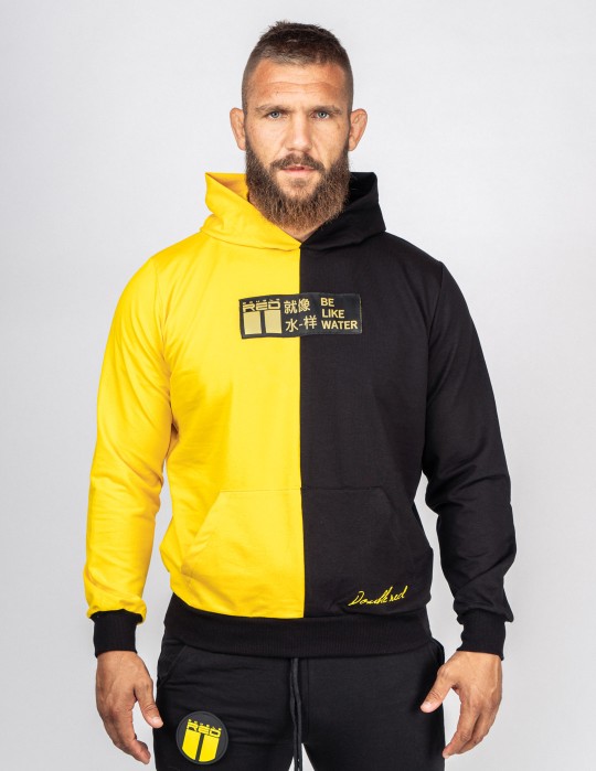 Hoodie DOUBLE FACE Kung-Fu Master Yellow/Black