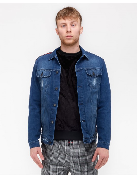 RED HERO All Logo Jeans Jacket