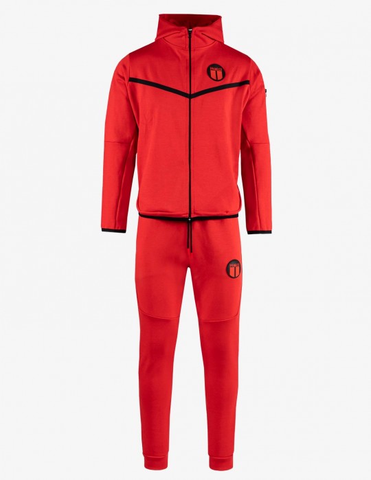 VELVET DOUBLE RED Exclusive Series All Black Tracksuit - Double Red